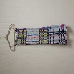 Parker women's smocked top spaghetti strap plaid dress sz medium NWT